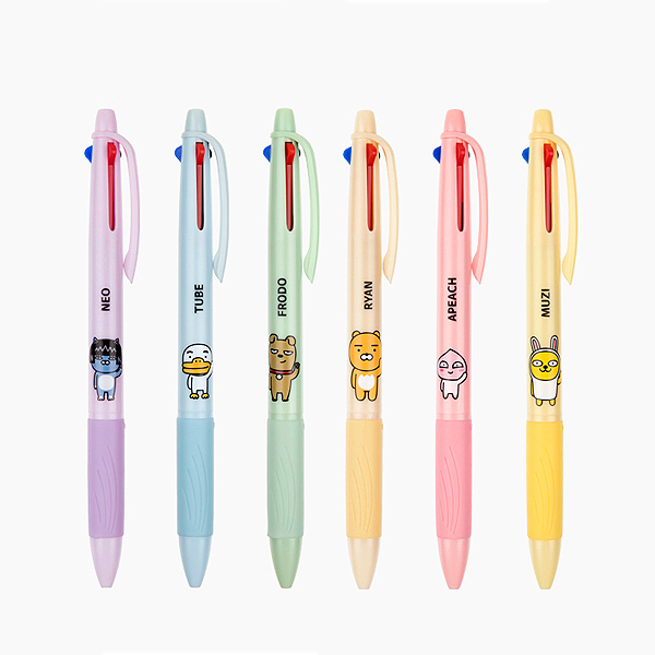 카카오프렌즈 3색 볼펜 0.7mm