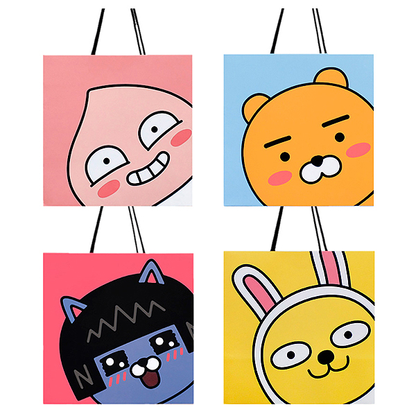 2000 카카오프렌즈 정사각 쇼핑백 종이가방