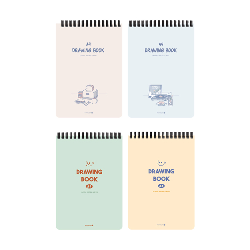 모닝글로리 드로잉북 A4 SP 도화용지 스프링 상철