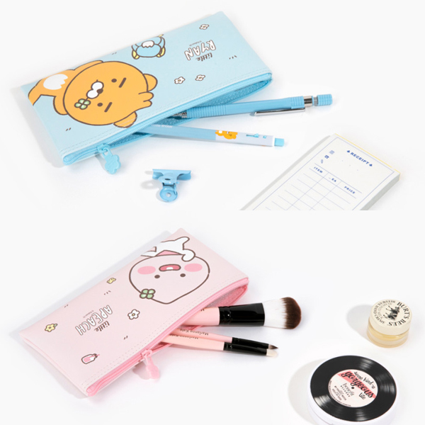 카카오 리틀프렌즈 일자 PVC 필통 파우치