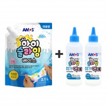 아모스 아이슬라임 베이스 2.1L + DIY 액티 120ml 2개